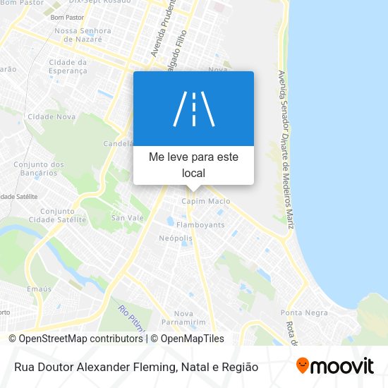 Rua Doutor Alexander Fleming mapa