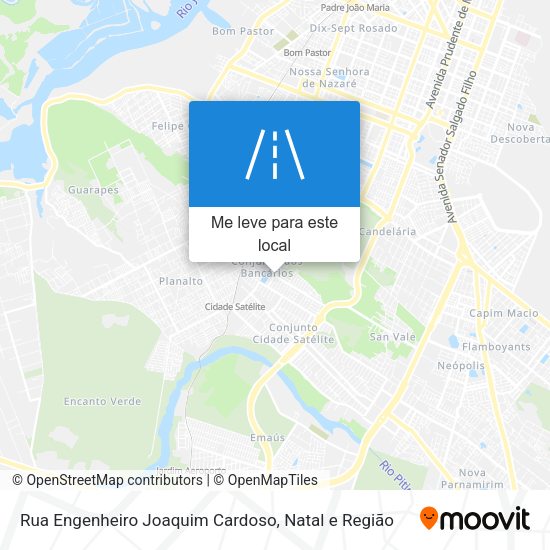 Rua Engenheiro Joaquim Cardoso mapa