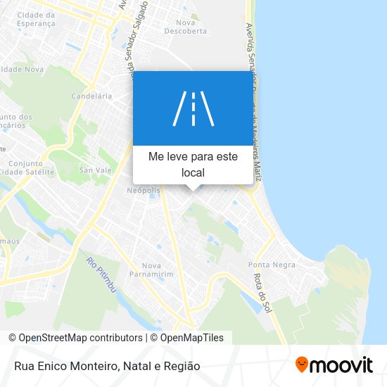 Rua Enico Monteiro mapa