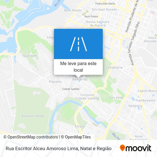 Rua Escritor Alceu Amoroso Lima mapa