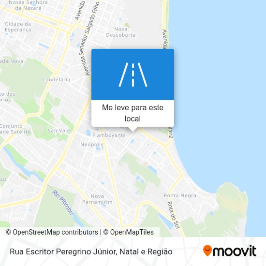 Rua Escritor Peregrino Júnior mapa