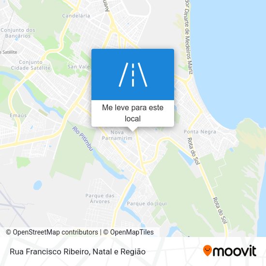 Rua Francisco Ribeiro mapa