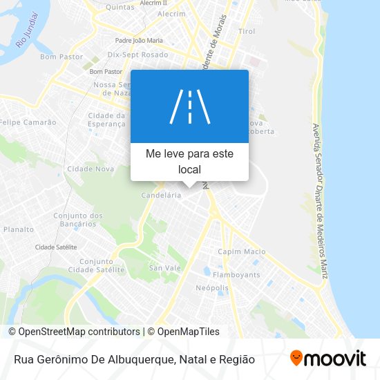 Rua Gerônimo De Albuquerque mapa