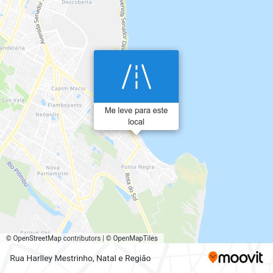 Rua Harlley Mestrinho mapa