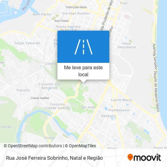 Rua José Ferreira Sobrinho mapa