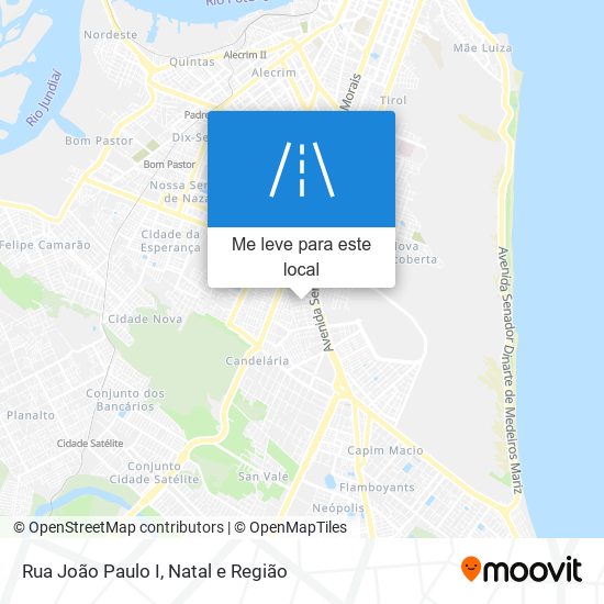 Rua João Paulo I mapa