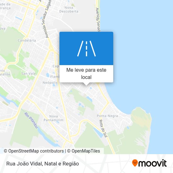 Rua João Vidal mapa