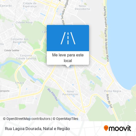 Rua Lagoa Dourada mapa