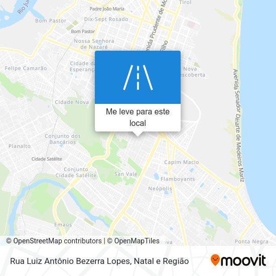 Rua Luiz Antônio Bezerra Lopes mapa