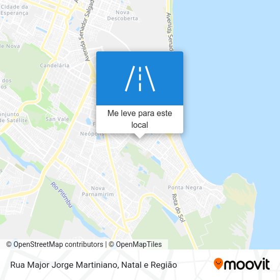 Rua Major Jorge Martiniano mapa