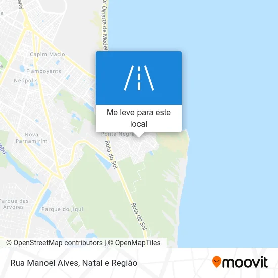 Rua Manoel Alves mapa