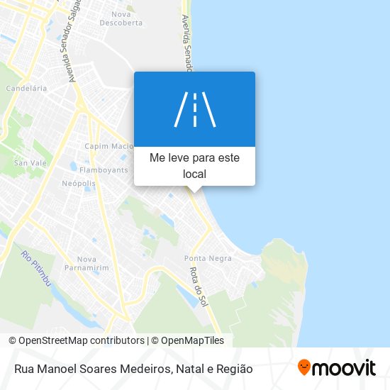 Rua Manoel Soares Medeiros mapa