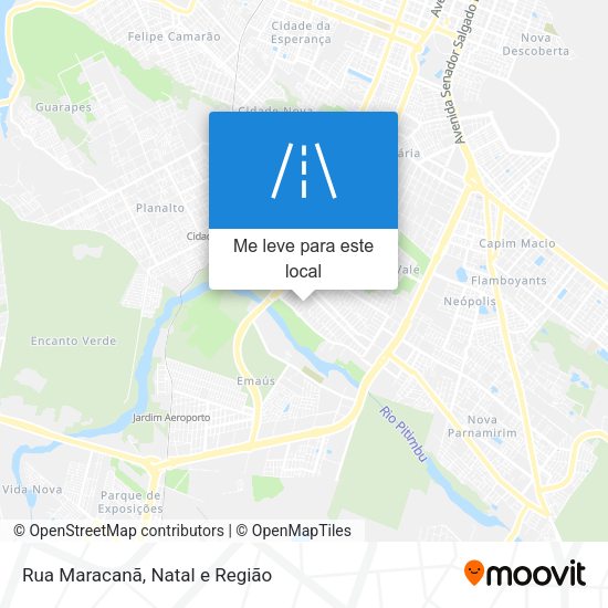 Rua Maracanã mapa
