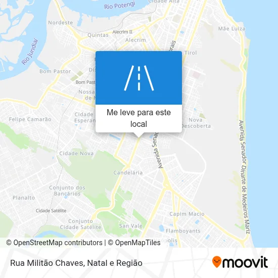 Rua Militão Chaves mapa