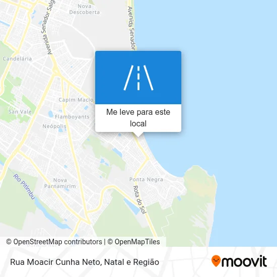 Rua Moacir Cunha Neto mapa