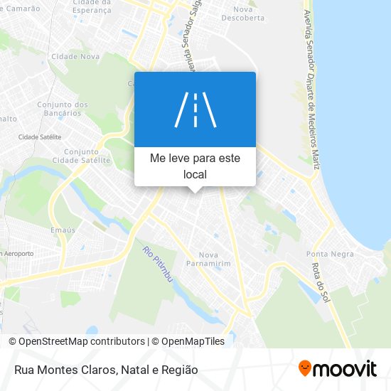 Rua Montes Claros mapa