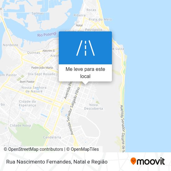 Rua Nascimento Fernandes mapa