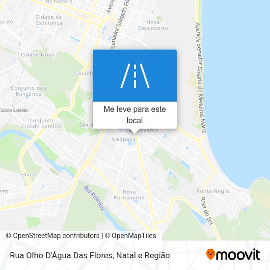 Rua Olho D'Água Das Flores mapa
