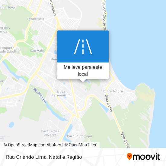 Rua Orlando Lima mapa
