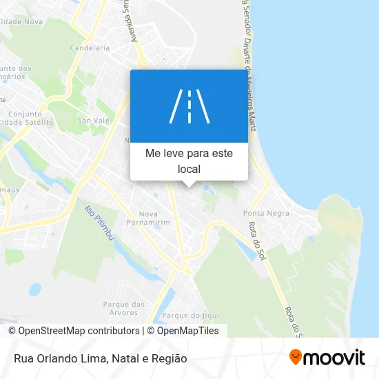 Rua Orlando Lima mapa
