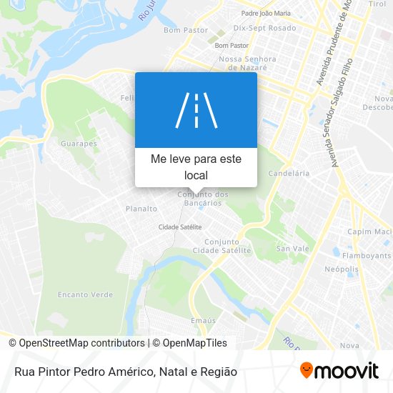 Rua Pintor Pedro Américo mapa