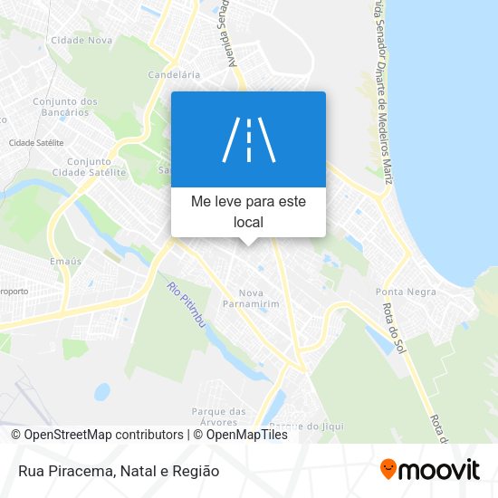 Rua Piracema mapa