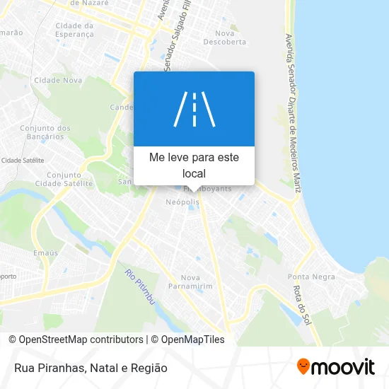 Rua Piranhas mapa