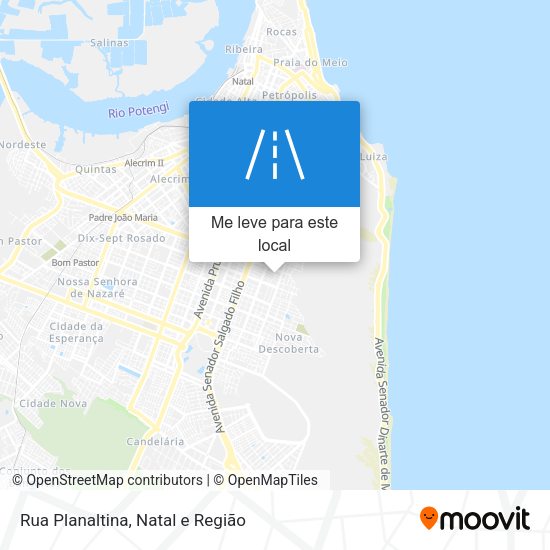 Rua Planaltina mapa