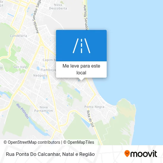 Rua Ponta Do Calcanhar mapa