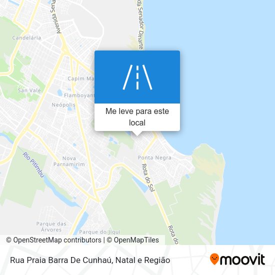 Rua Praia Barra De Cunhaú mapa