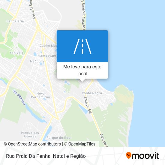 Rua Praia Da Penha mapa
