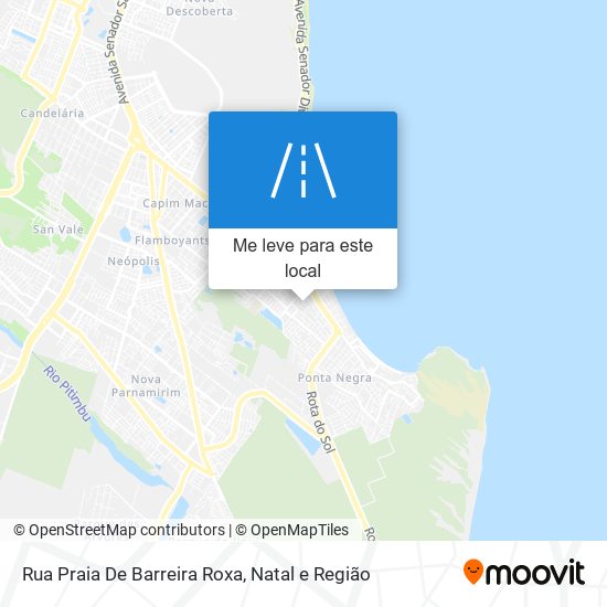 Rua Praia De Barreira Roxa mapa
