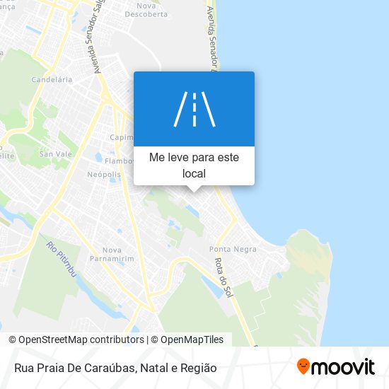 Rua Praia De Caraúbas mapa