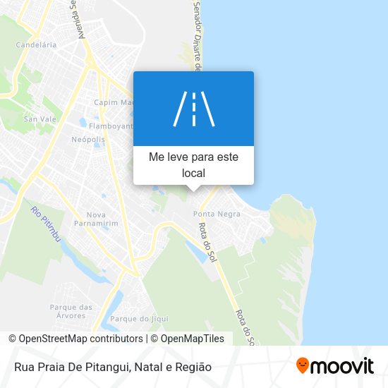 Rua Praia De Pitangui mapa