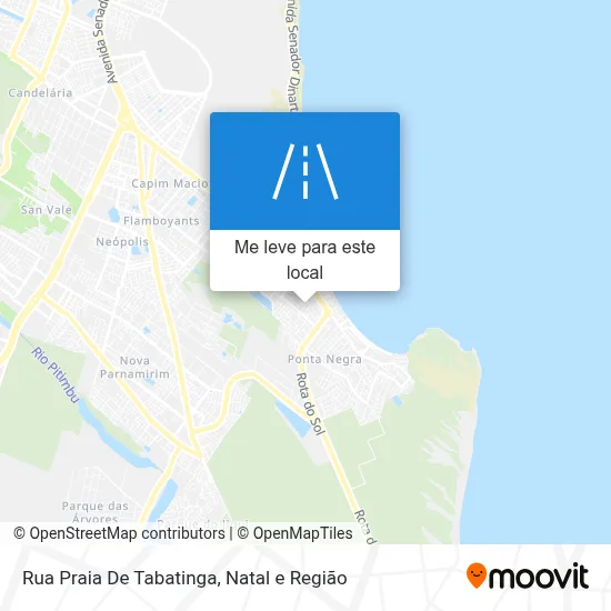 Rua Praia De Tabatinga mapa