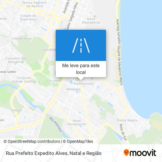 Rua Prefeito Expedito Alves mapa