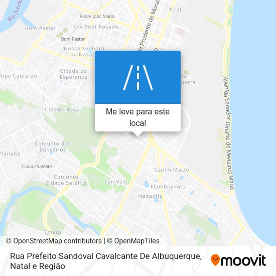 Rua Prefeito Sandoval Cavalcante De Albuquerque mapa