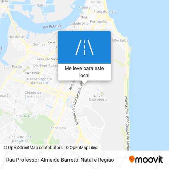 Rua Professor Almeida Barreto mapa