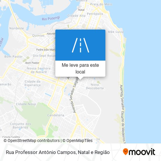 Rua Professor Antônio Campos mapa