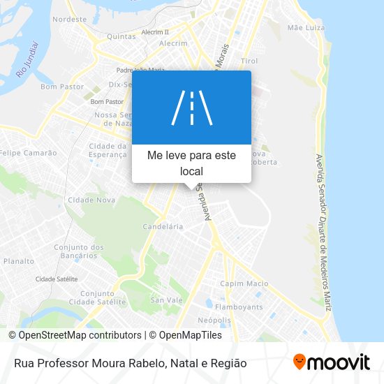 Rua Professor Moura Rabelo mapa