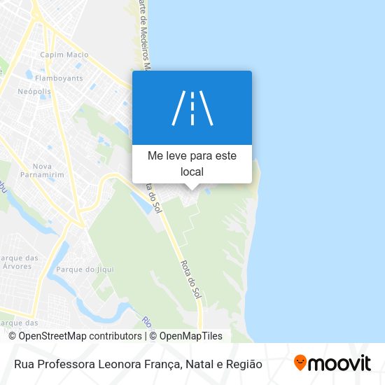 Rua Professora Leonora França mapa