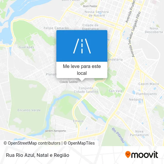 Rua Rio Azul mapa