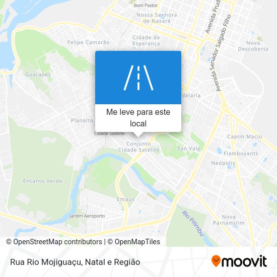 Rua Rio Mojiguaçu mapa