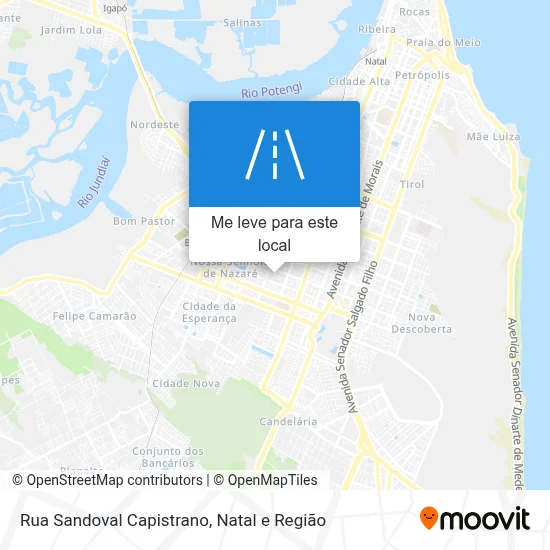 Rua Sandoval Capistrano mapa
