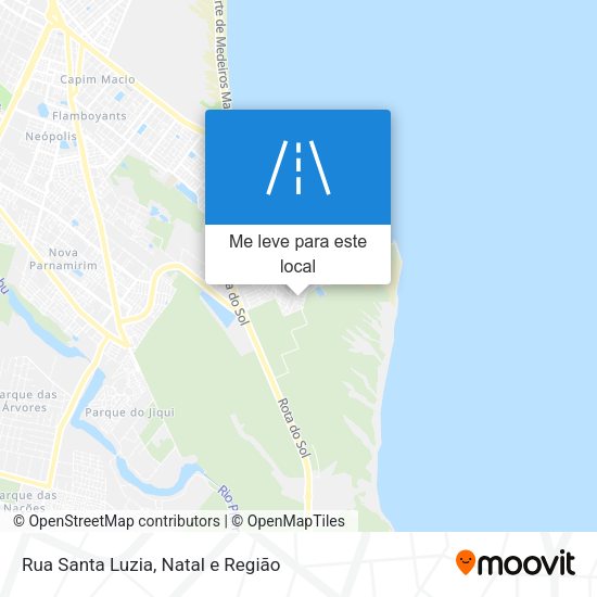 Rua Santa Luzia mapa