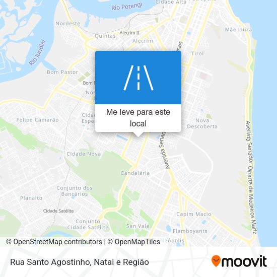 Rua Santo Agostinho mapa