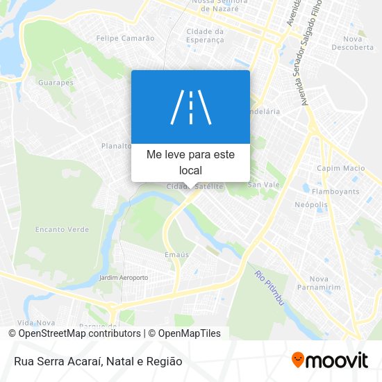 Rua Serra Acaraí mapa