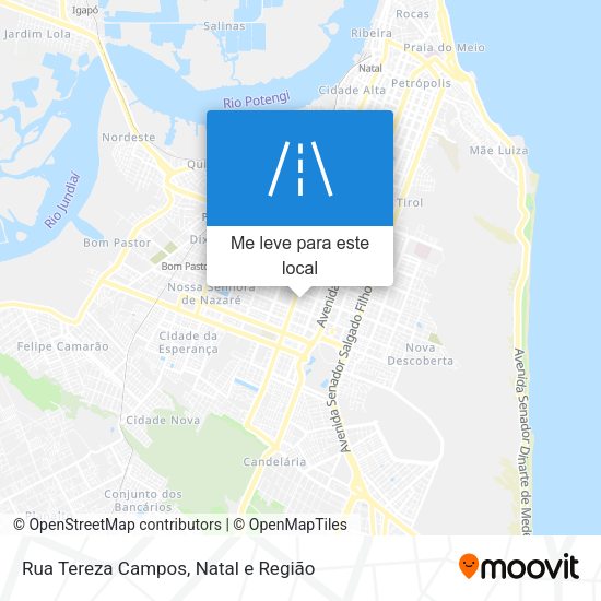 Rua Tereza Campos mapa
