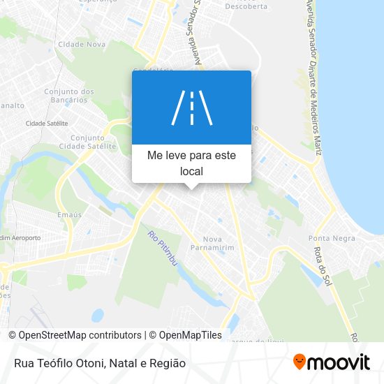 Rua Teófilo Otoni mapa
