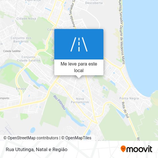 Rua Ututinga mapa